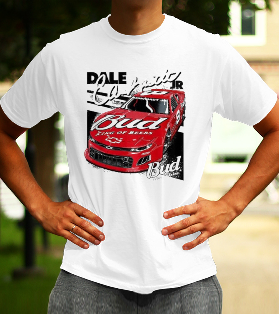 Dale Earnhardt Jr. Bud King Of Beers Chevrolet 9 Racing Car T-Shirt