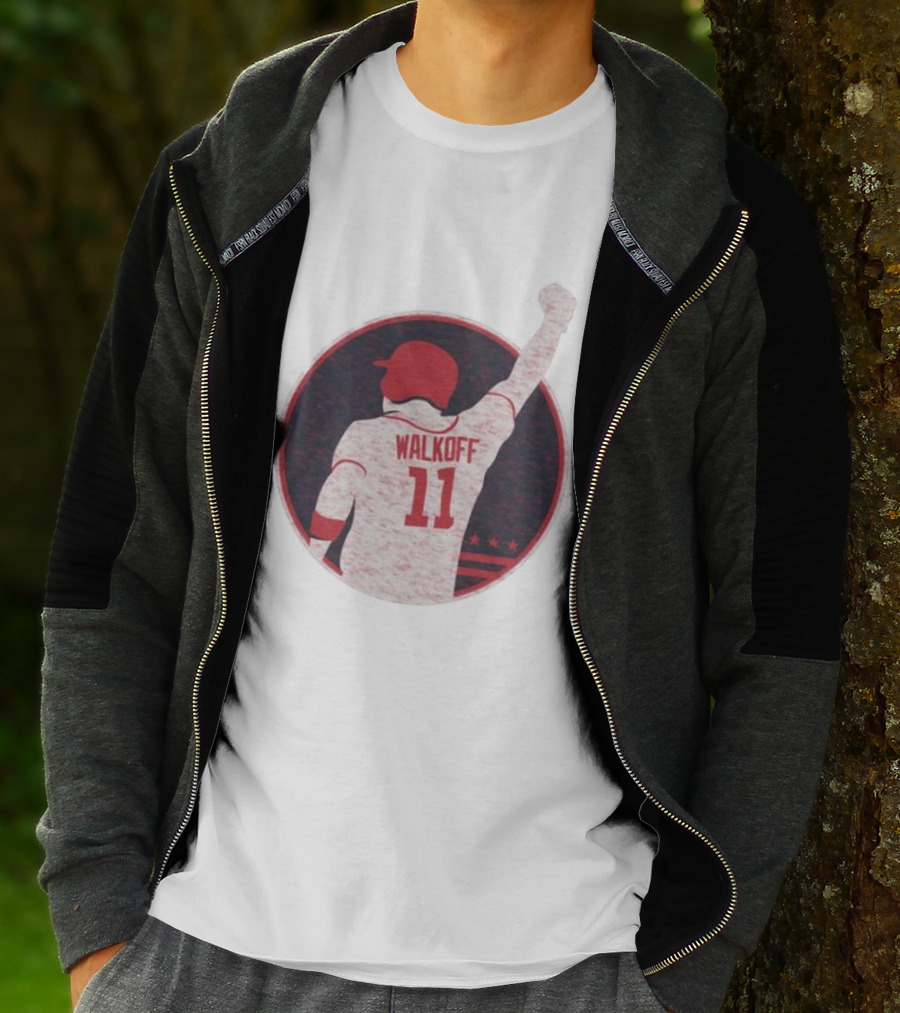 Mr Walkoff 11 Baseball Red Circle T-Shirt