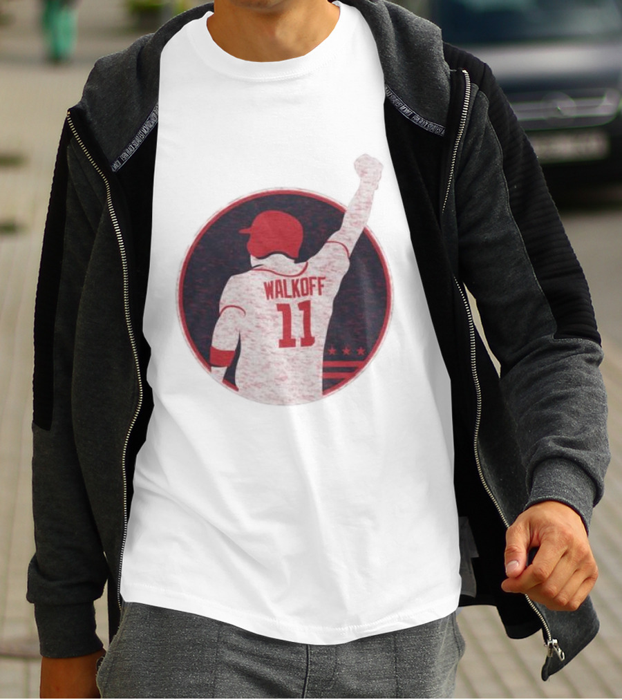 Mr Walkoff 11 Baseball Red Circle T-Shirt