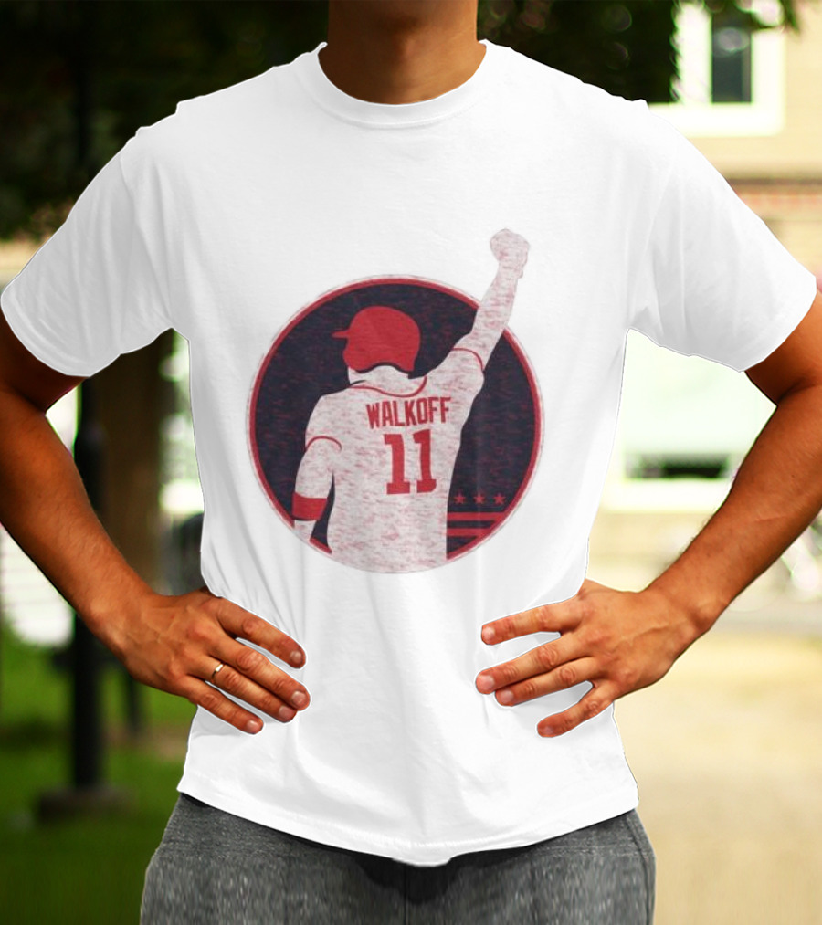 Mr Walkoff 11 Baseball Red Circle T-Shirt