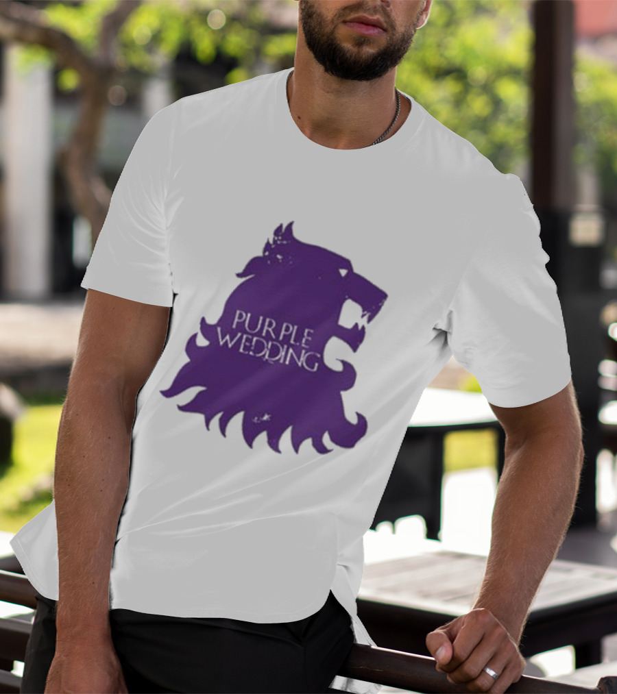 Purple Wedding Lannister Lion Crest T-Shirt