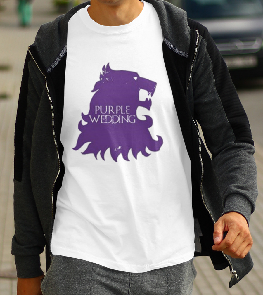 Purple Wedding Lannister Lion Crest T-Shirt
