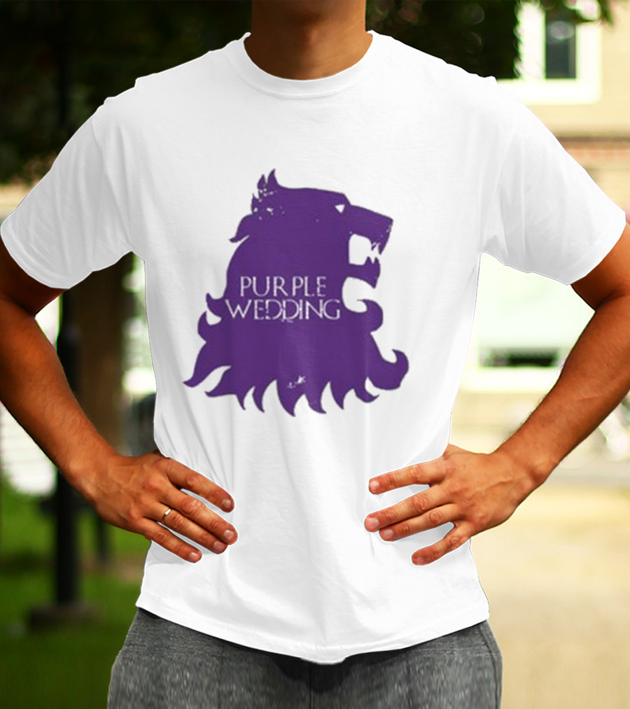 Purple Wedding Lannister Lion Crest T-Shirt