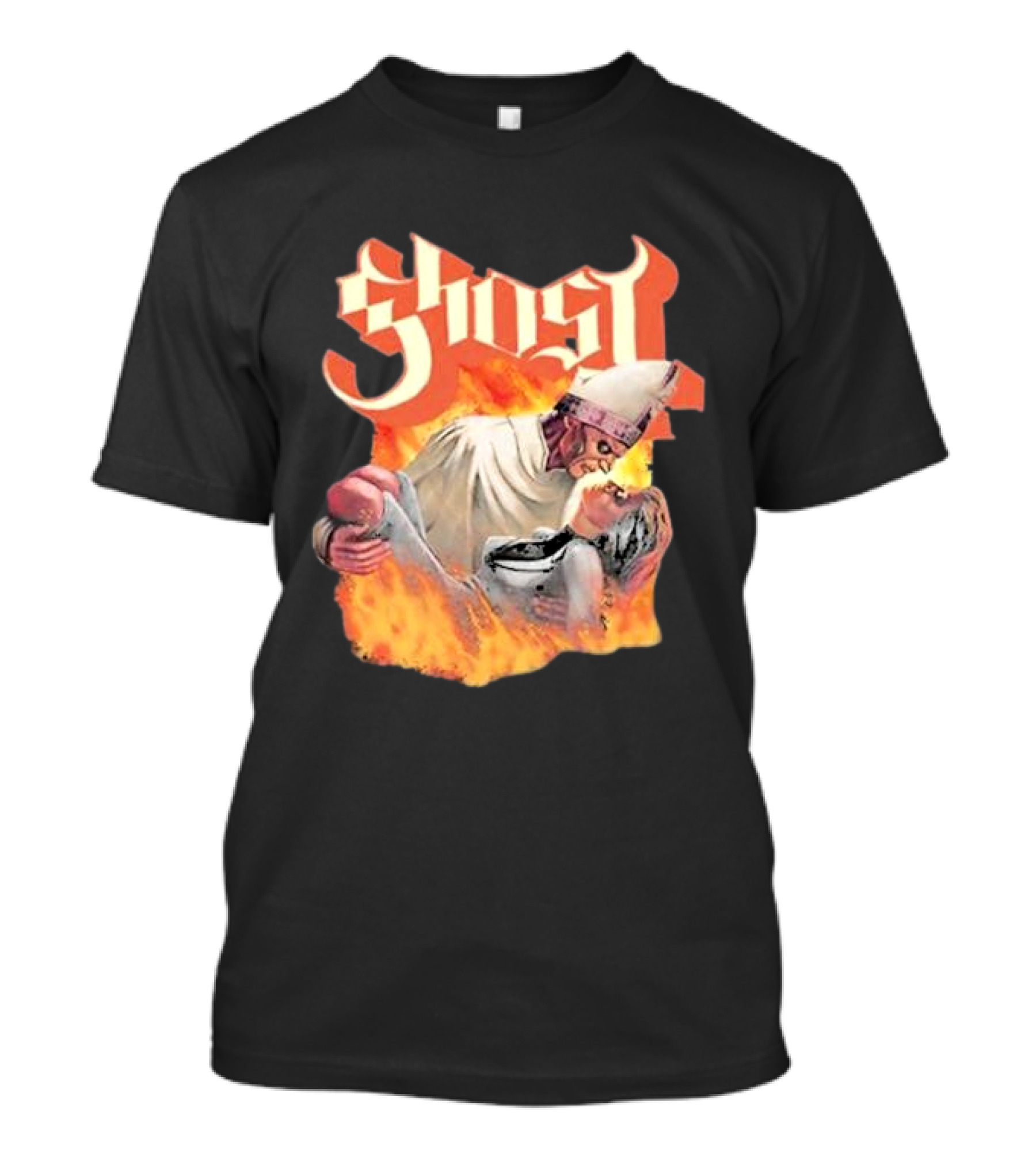 Ghost Nihil Embracing Flames T-Shirt