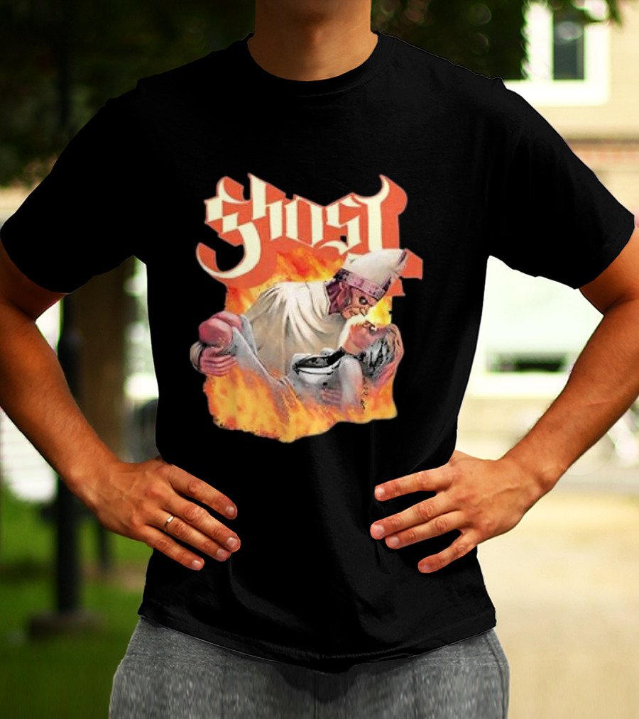 Ghost Nihil Embracing Flames T-Shirt