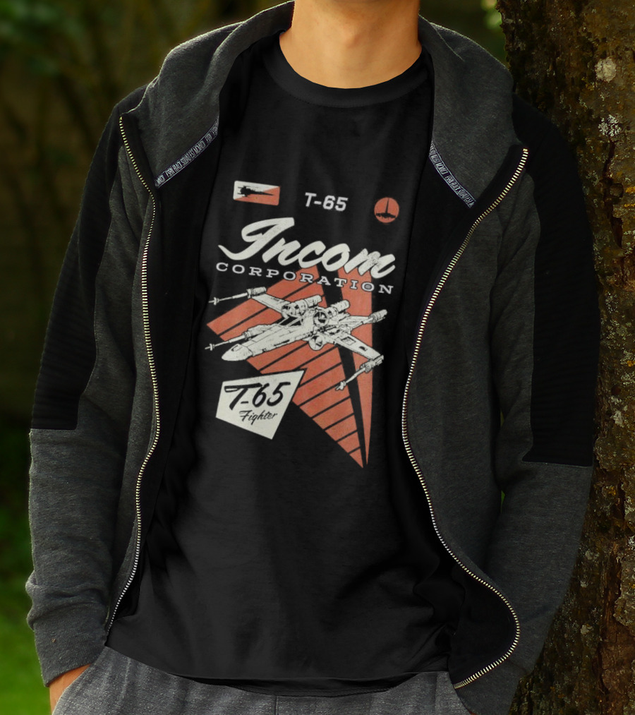 Incom Corporation T-65 Fighter Starship Graphic Retro T-Shirt