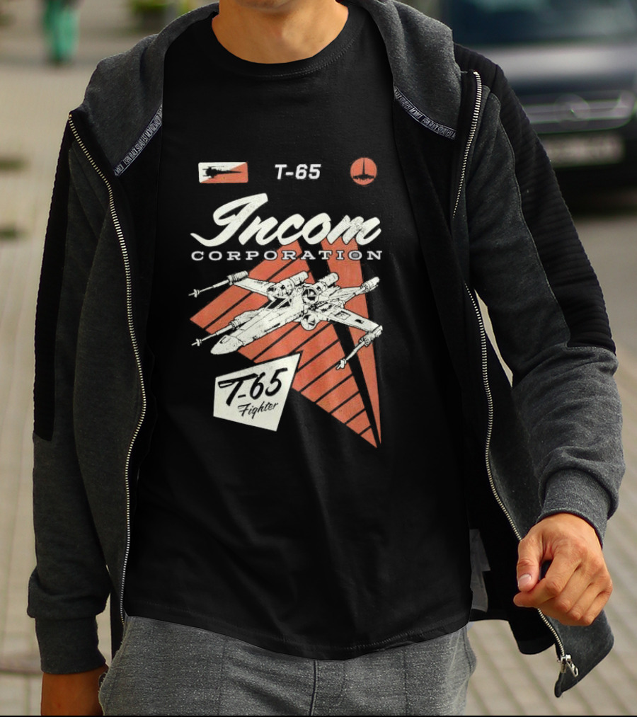 Incom Corporation T-65 Fighter Starship Graphic Retro T-Shirt