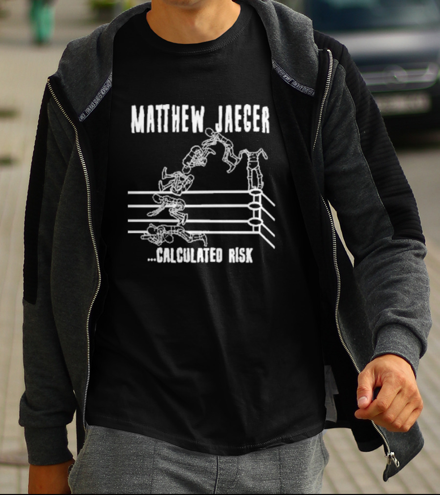 Matthew Jaeger Wrestling Move Sequence Calculated Risk T-Shirt