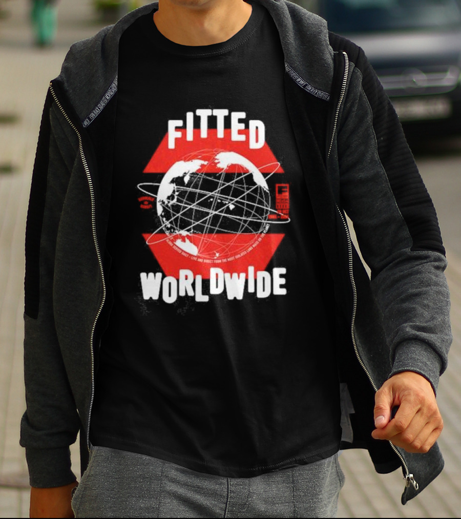 Live And Direct Fitted Worldwide Global Network T-Shirt