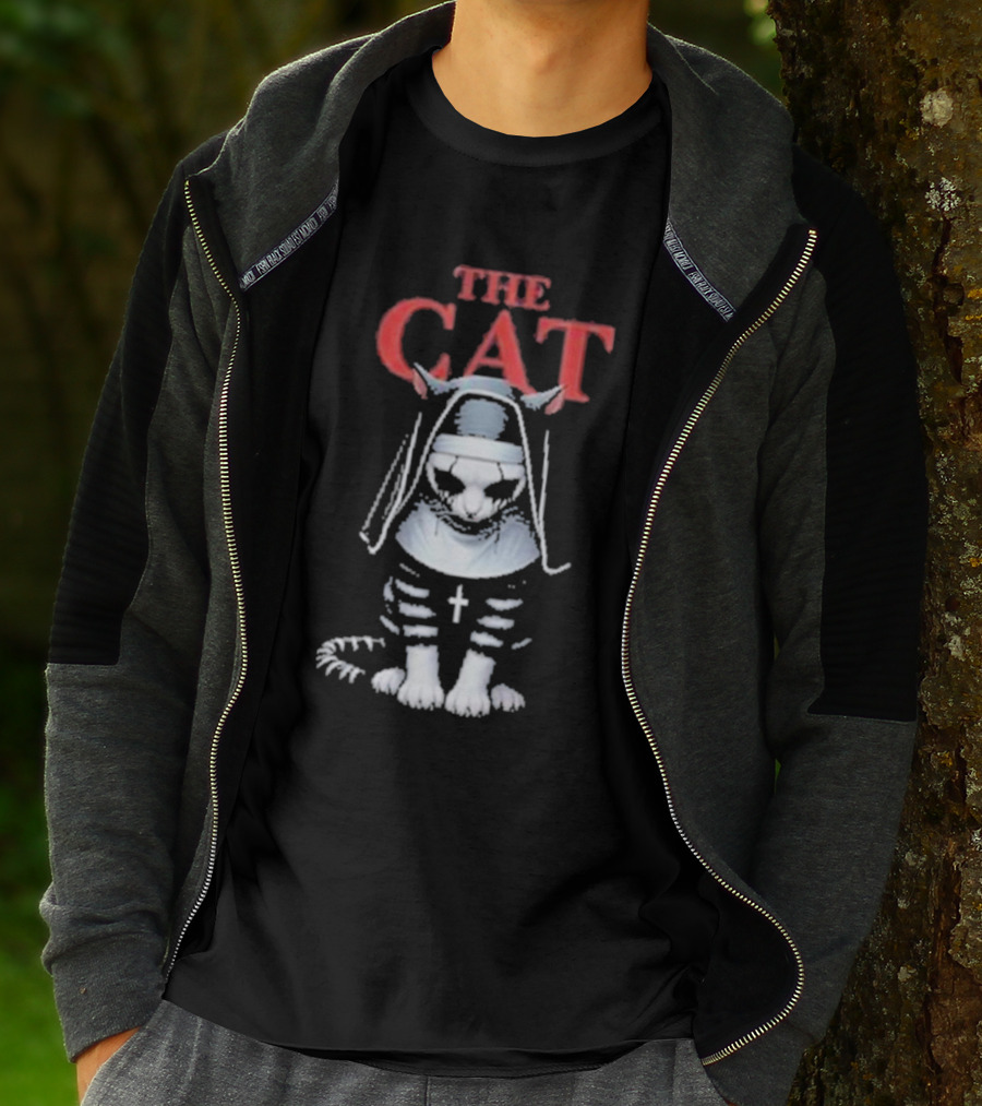 The Cat Nun With Cross T-Shirt