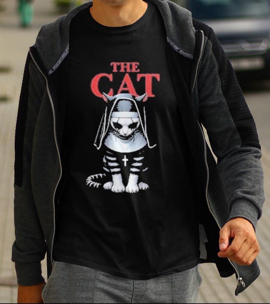 The Cat Nun With Cross T-Shirt