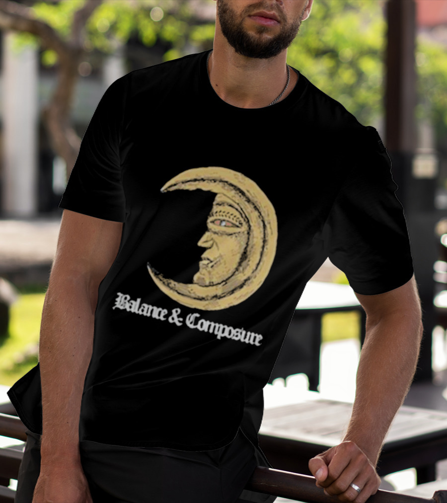 Balance And Composure Moon Face T-Shirt