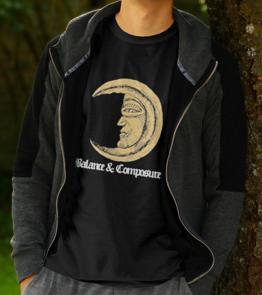 Balance And Composure Moon Face T-Shirt
