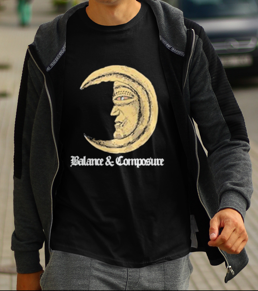Balance And Composure Moon Face T-Shirt