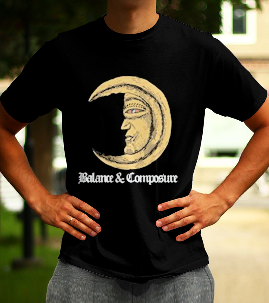 Balance And Composure Moon Face T-Shirt