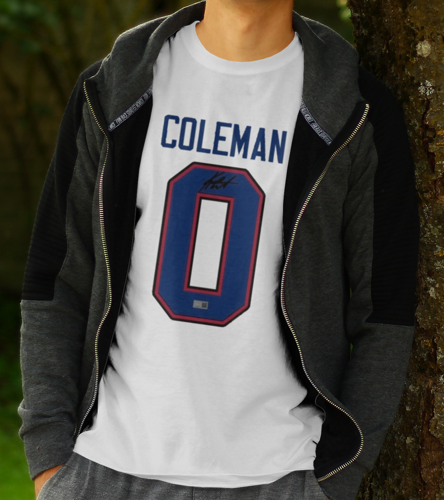 Coleman 0 Autograph Keon Coleman T-Shirt