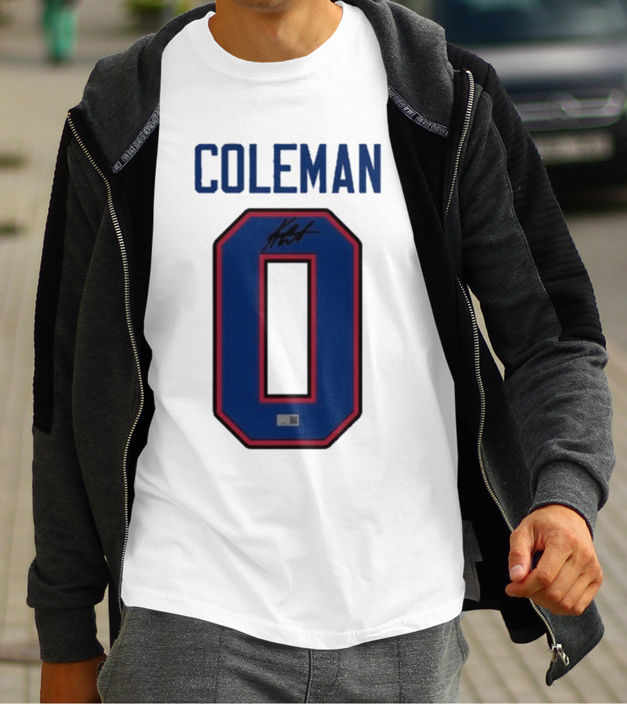 Coleman 0 Autograph Keon Coleman T-Shirt