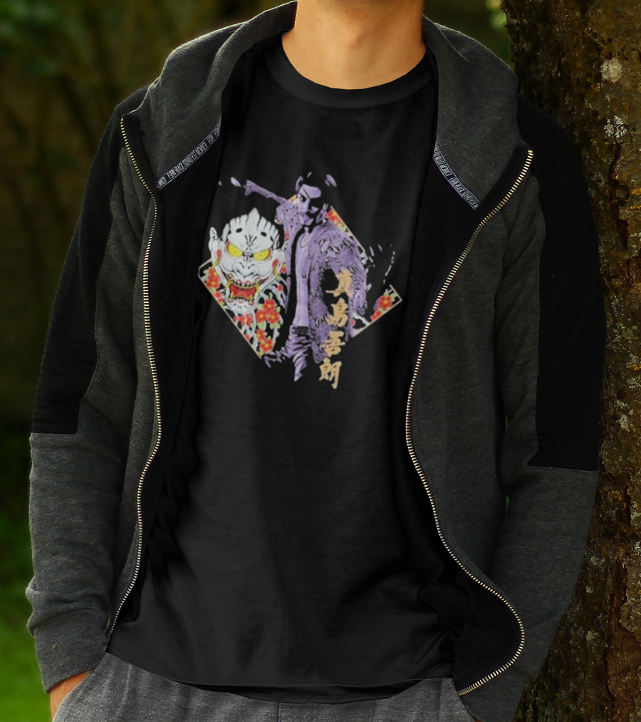 Like A Dragon Yakuza Goro Majima Oni Floral T-Shirt