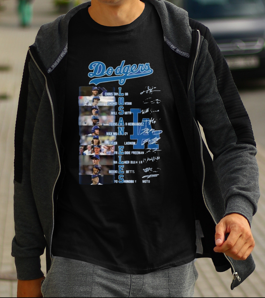 Dodgers Chris Taylor Shohei Ohtani Will Smith Los Angeles Freddie Freeman Mookie Betts Signatures T-Shirt