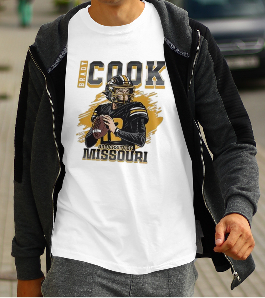 Brady Cook University Of Missouri Football Player T-Shirt