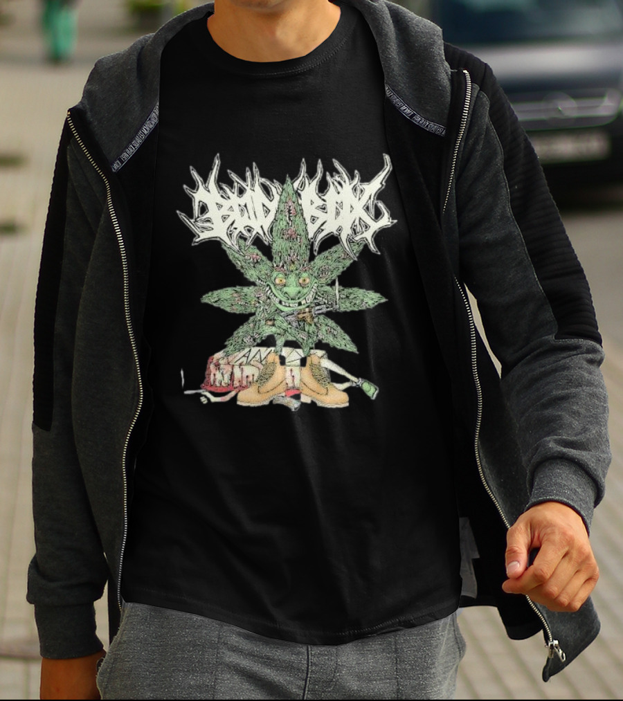 Bodybox Smoke Bars Graffiti Leaf Character Urban Boots T-Shirt