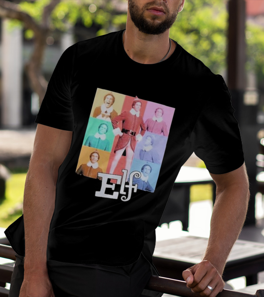 Elf Colorful Pop Art Collage T-Shirt