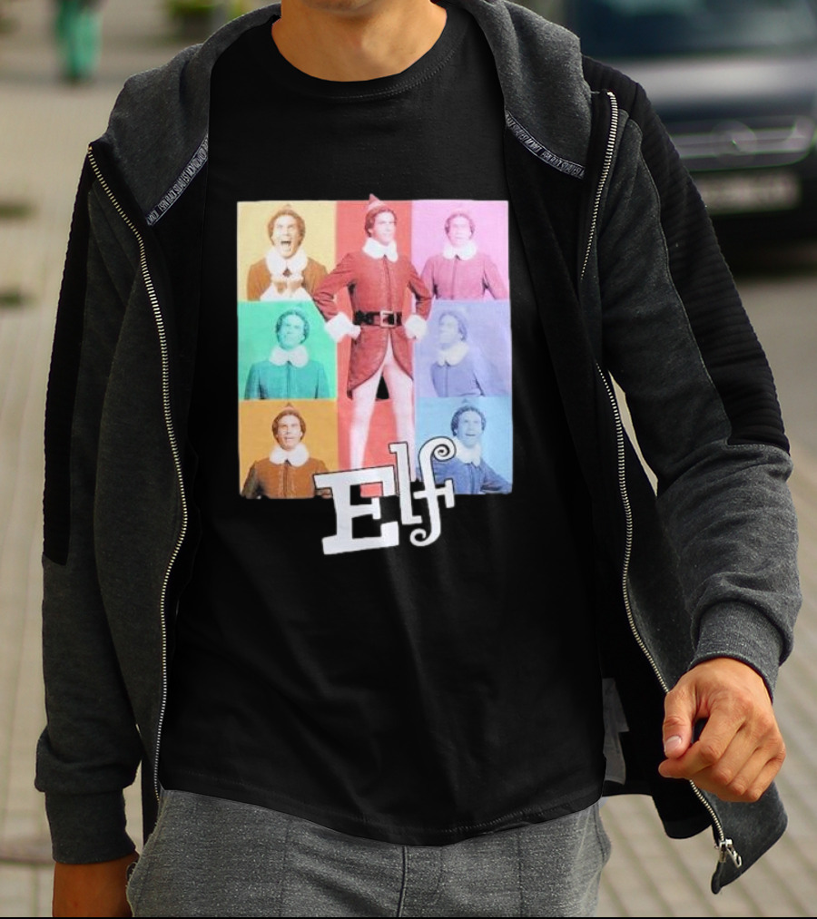 Elf Colorful Pop Art Collage T-Shirt