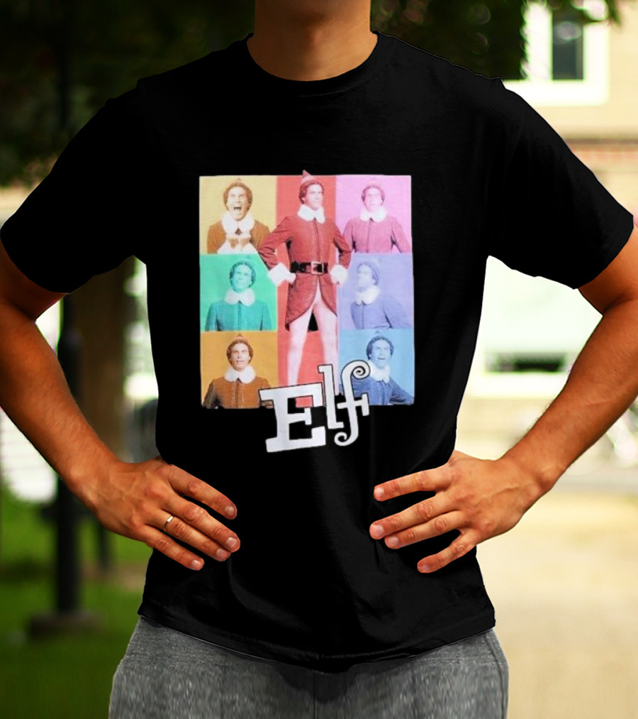 Elf Colorful Pop Art Collage T-Shirt