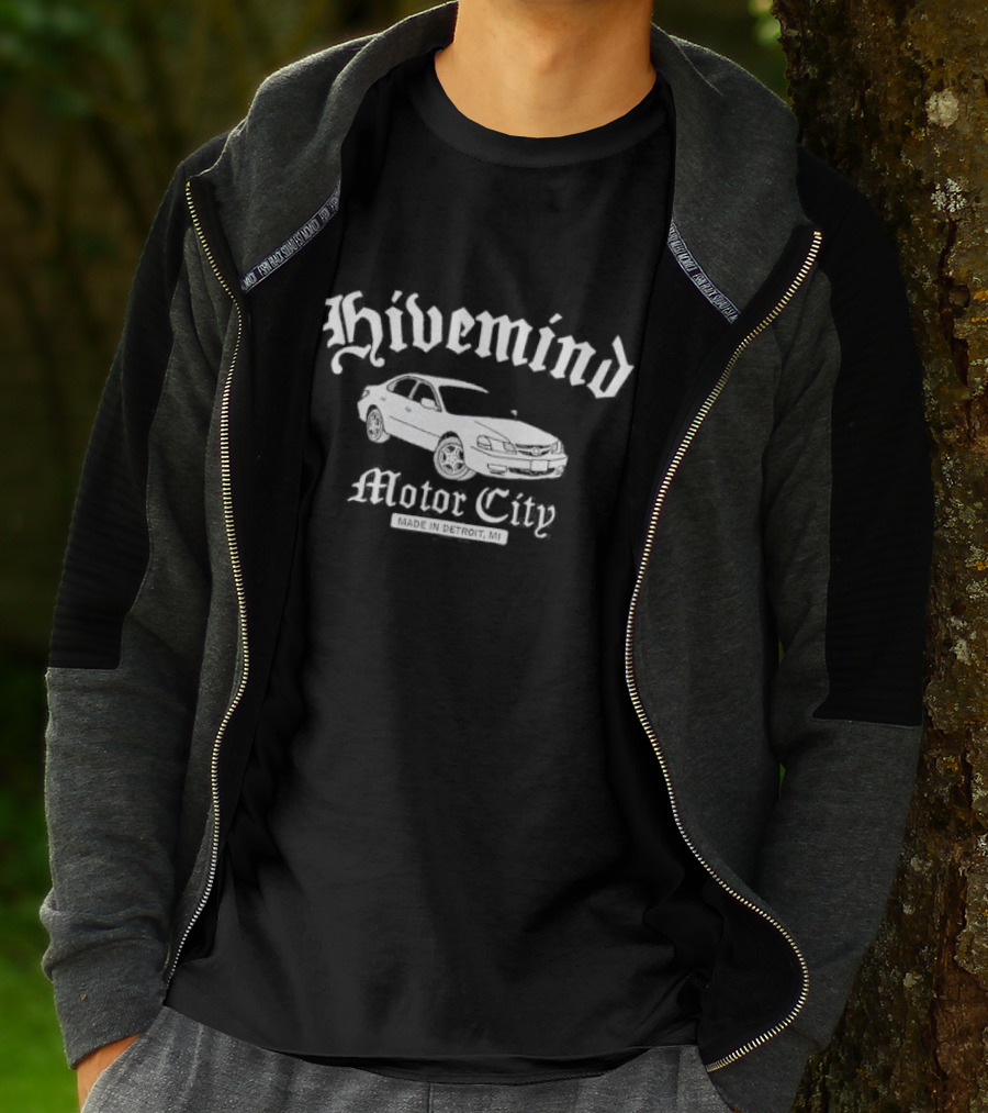 Hivemind Motor City Made In Detroit MI Car T-Shirt