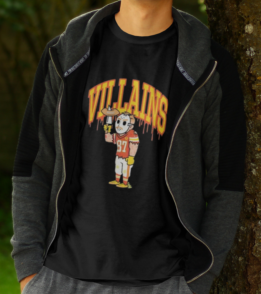 Villains 87 Sewkc X Made Mobb Football Masked Character T-Shirt