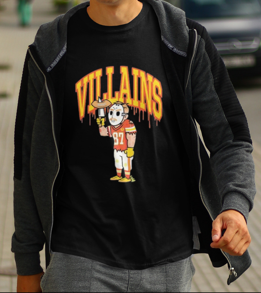 Villains 87 Sewkc X Made Mobb Football Masked Character T-Shirt