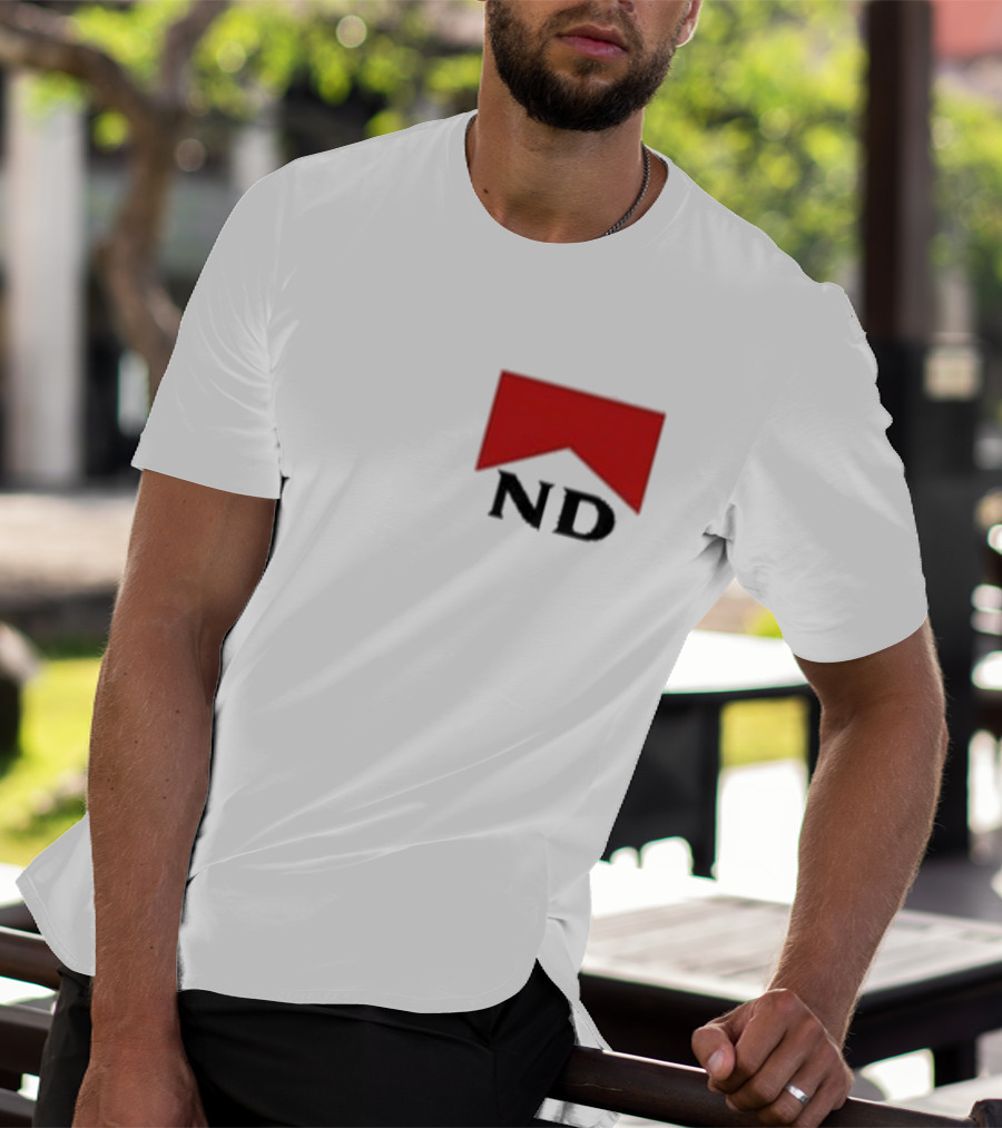 Nicotine Dolls ND Red Marlboro Style Badge T-Shirt