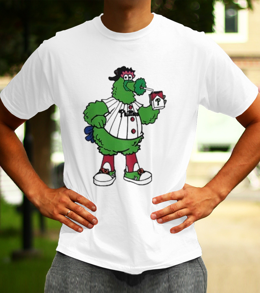 Philadelphia Phillies Mascot Smoking Pirate T-Shirt