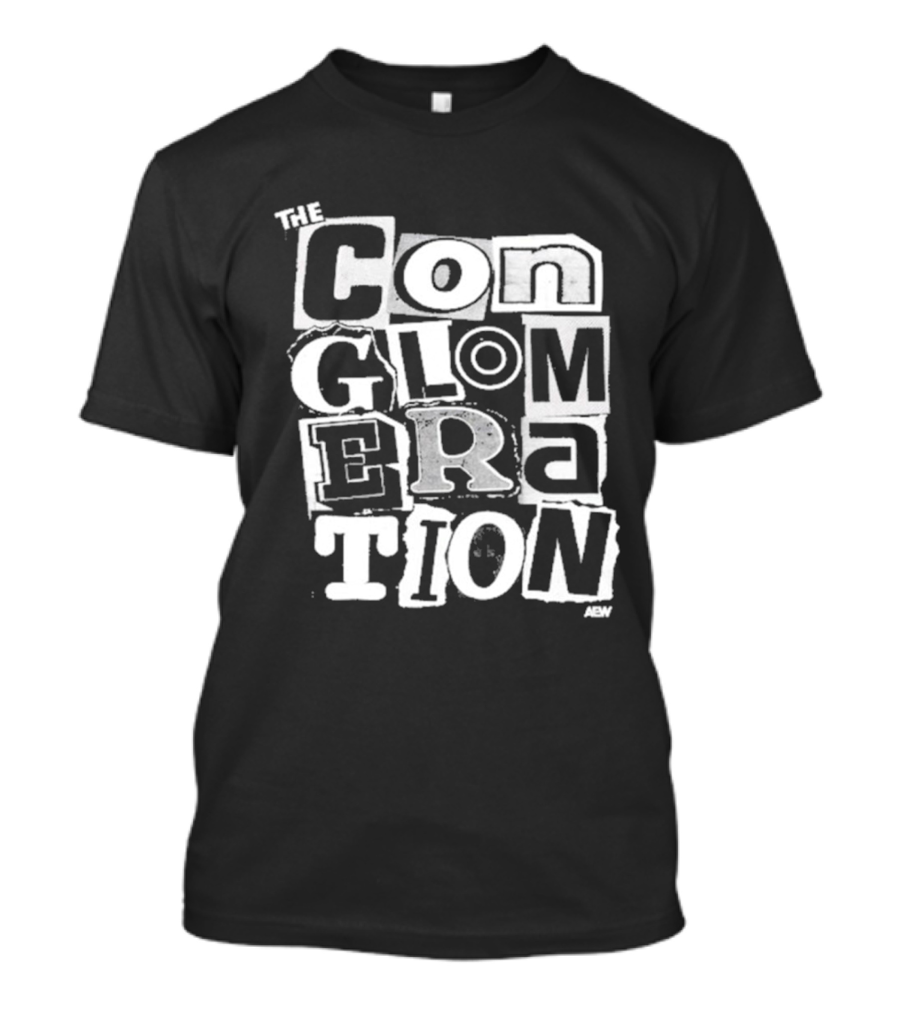 Pro Wrestling AEW The Conglomeration Top Rope Tuesday Black T-Shirt