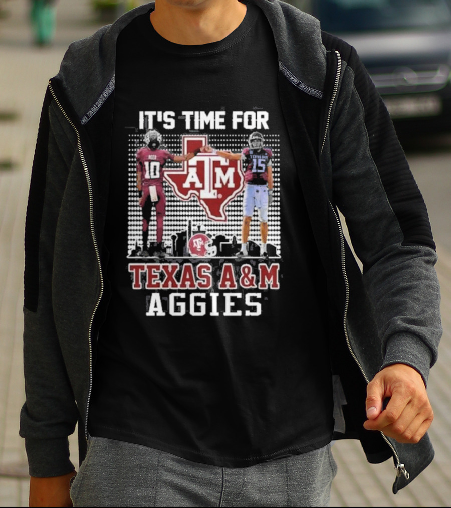 Texas A&M Aggies It's Time For Marcel Reed Conner Weigman T-Shirt