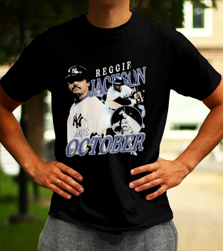 Reggie Jackson Mr October Yankees Legend T-Shirt