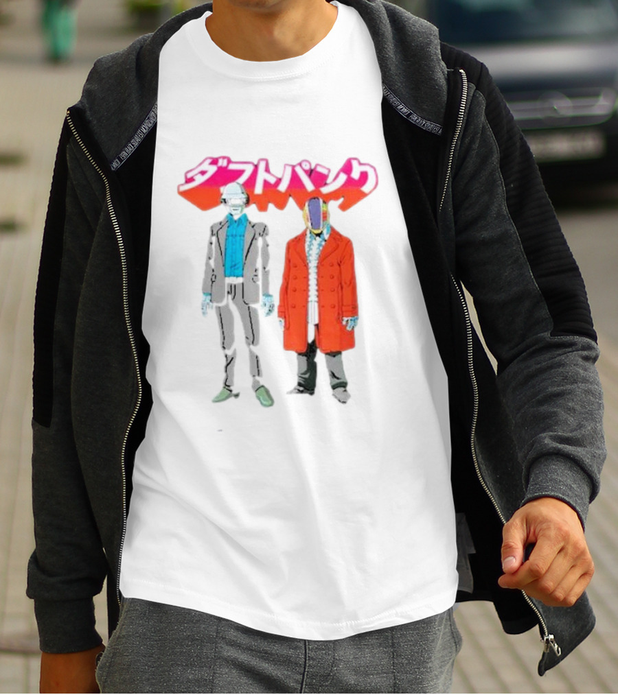 Daft Punk Anime Style Characters T-Shirt