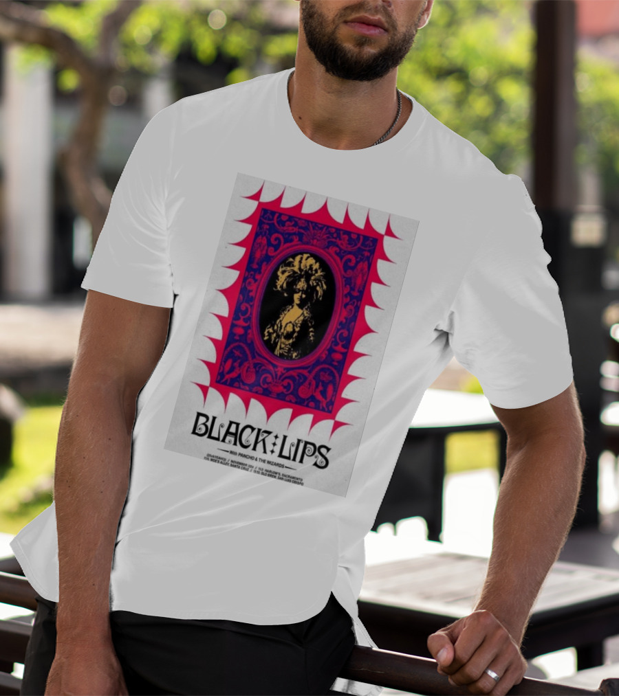 Black Lips With Poncho And The Wizards Santa Cruz San Luis Obispo T-Shirt