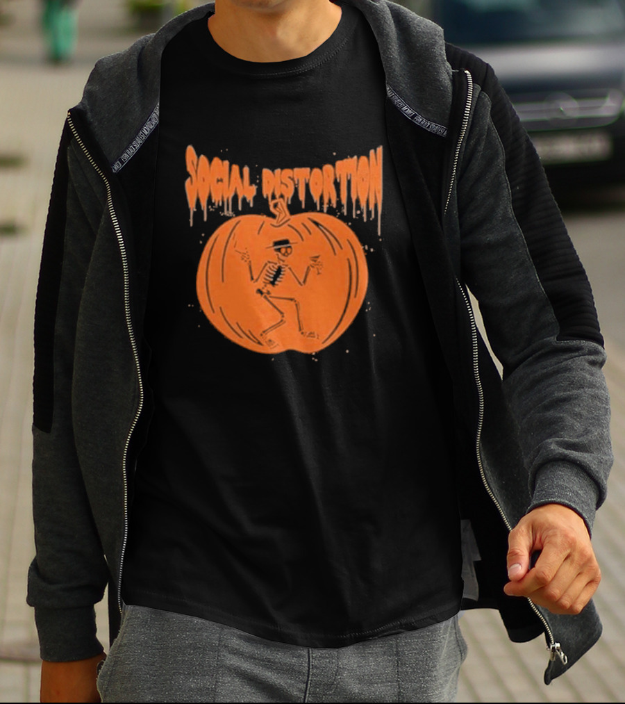 Social Distortion Skeleton Pumpkin T-Shirt