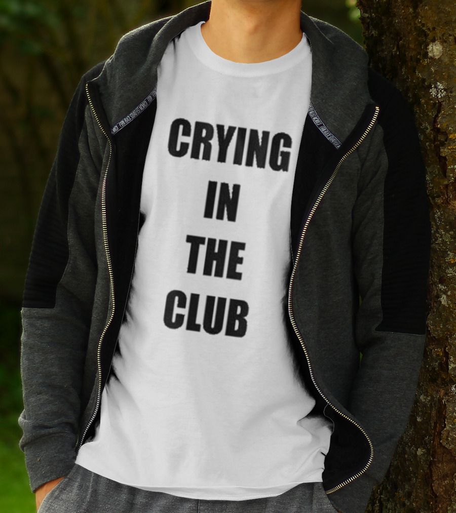 Crying In The Club Black Text T-Shirt