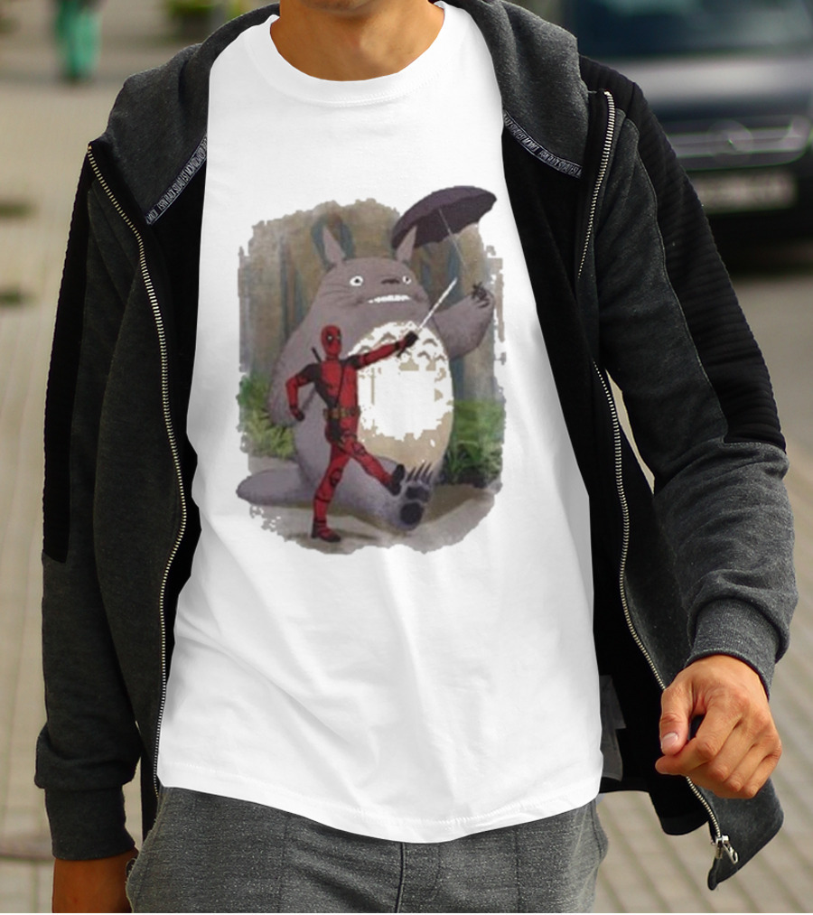 My Neighbor Totoro Deadpool Umbrella Adventure T-Shirt
