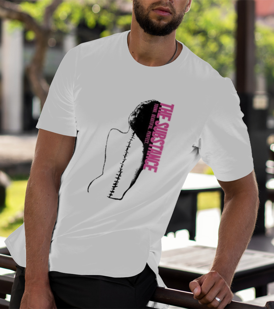 THE SUBSTANCE Young Beautiful Perfect Spine T-Shirt