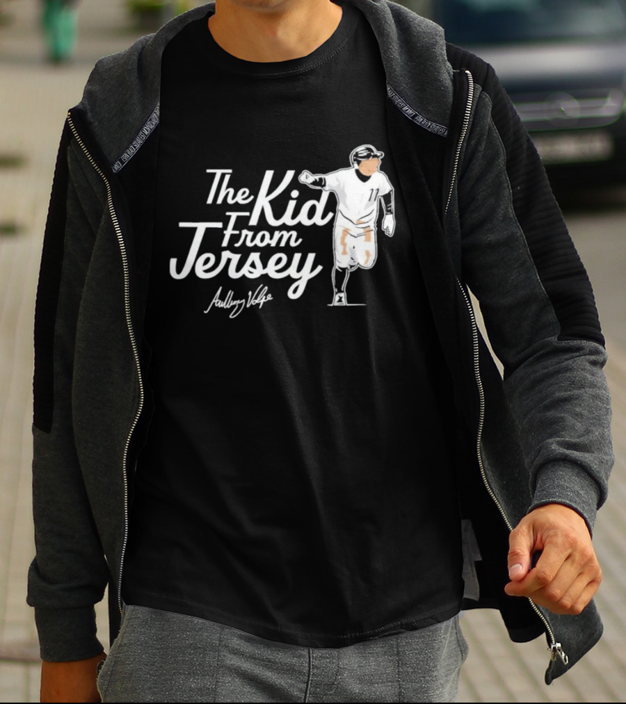 Anthony Volpe The Kid From Jersey Baseball Icon Signature T-Shirt