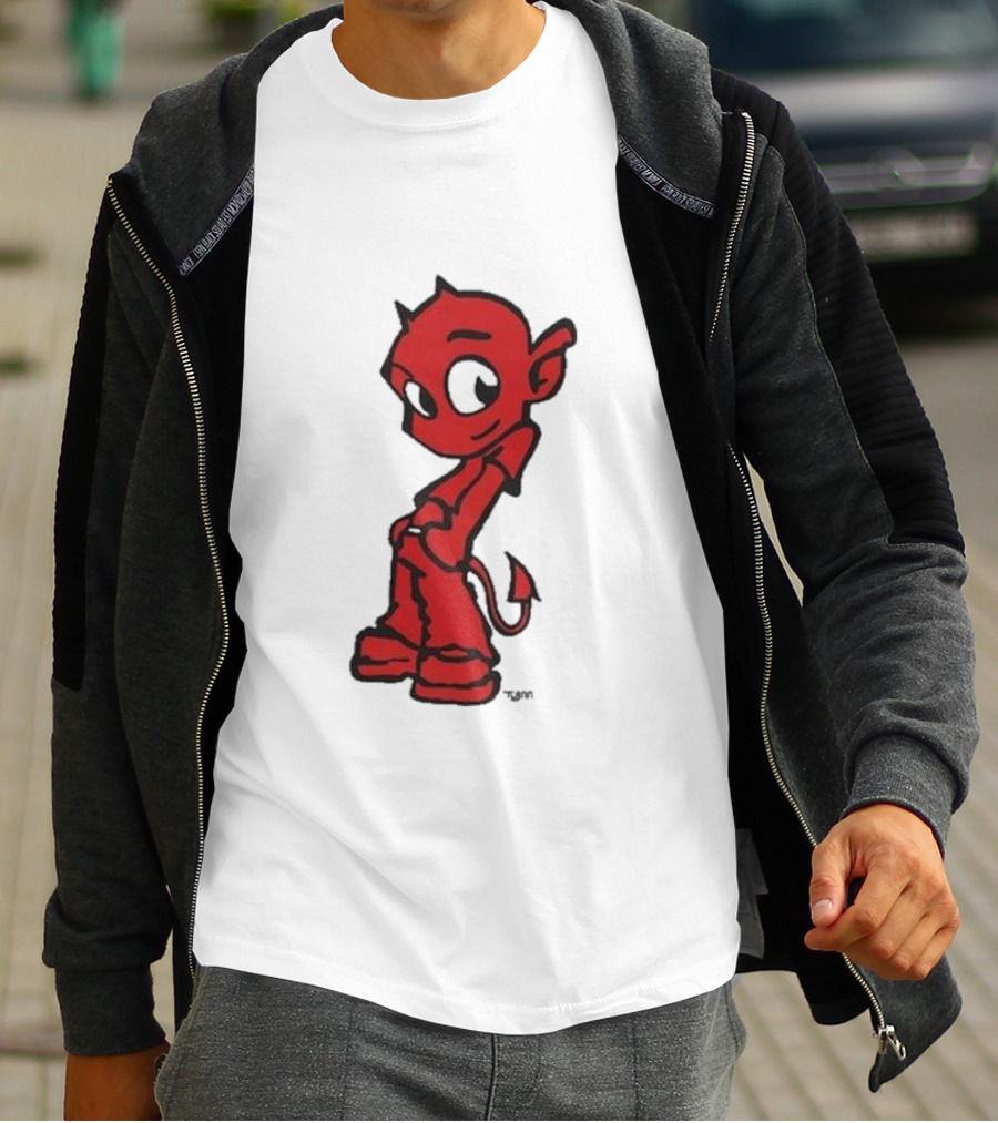 Toro Y Moi Tym Devil Red Cartoon Character T-Shirt