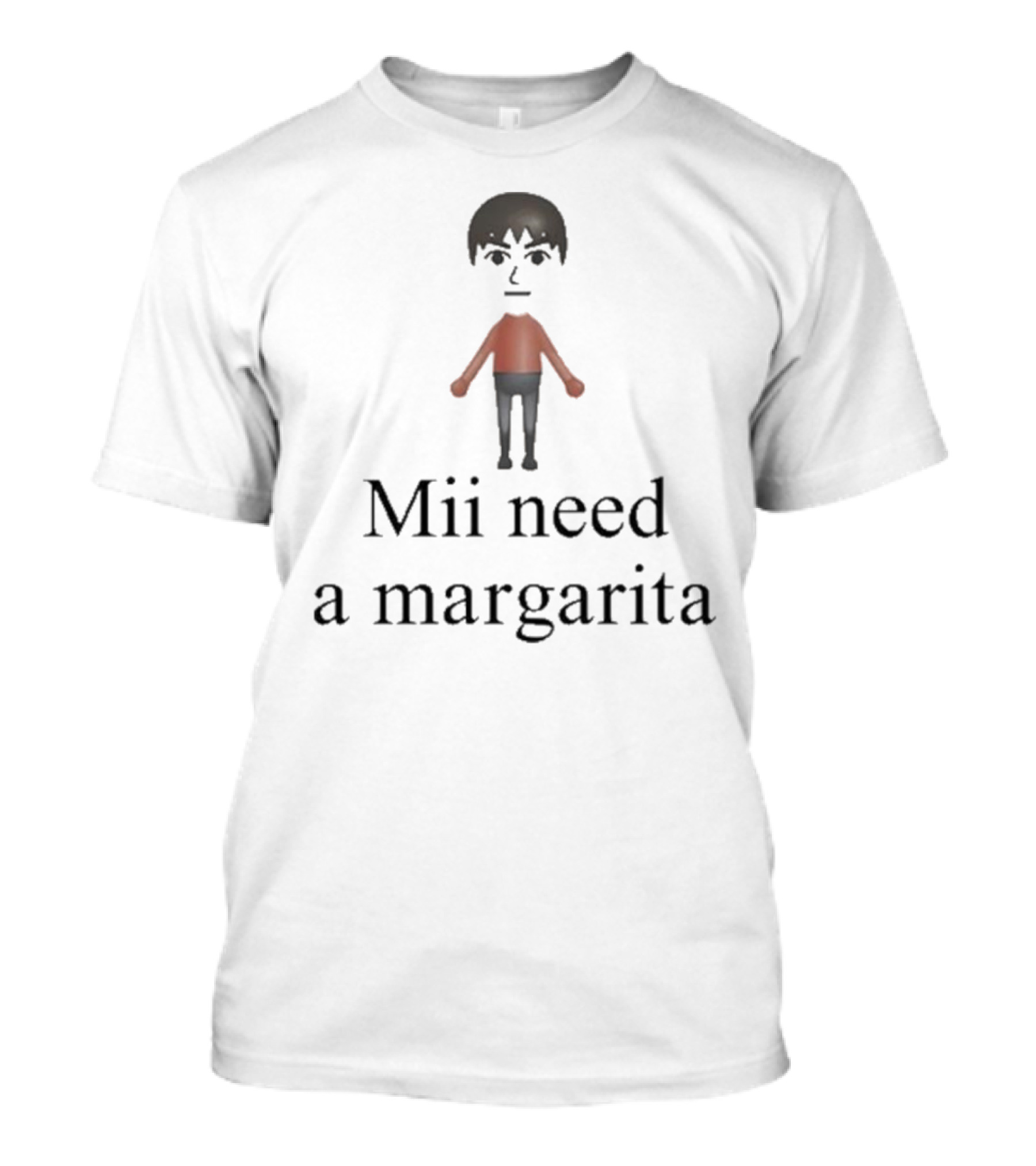 Unethical Threads Mii Character Craves A Margarita T-Shirt