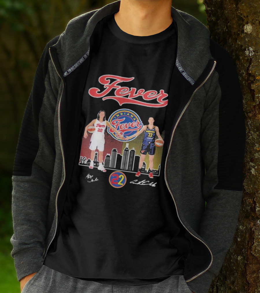Indiana Fever Legends 22 Stephanie White Caitlin Clark T-Shirt