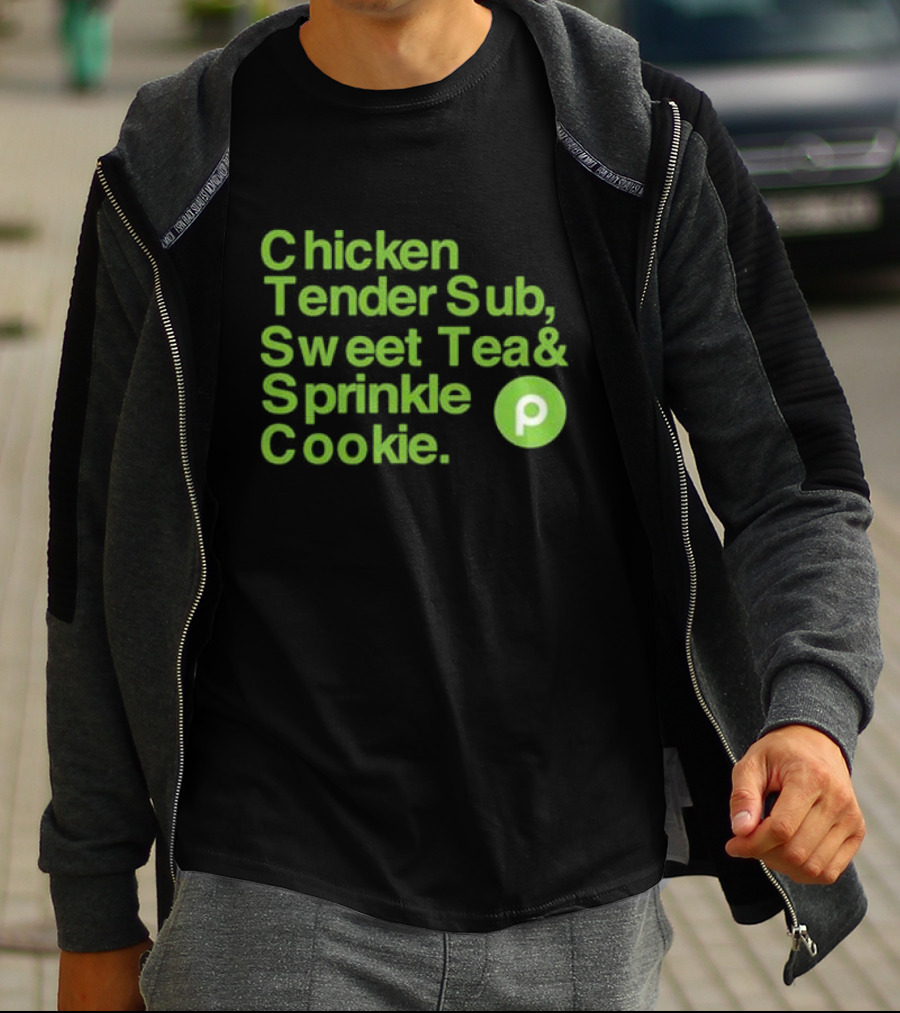 Chicken Tender Sub Sweet Tea Sprinkle Cookie Publix T-Shirt