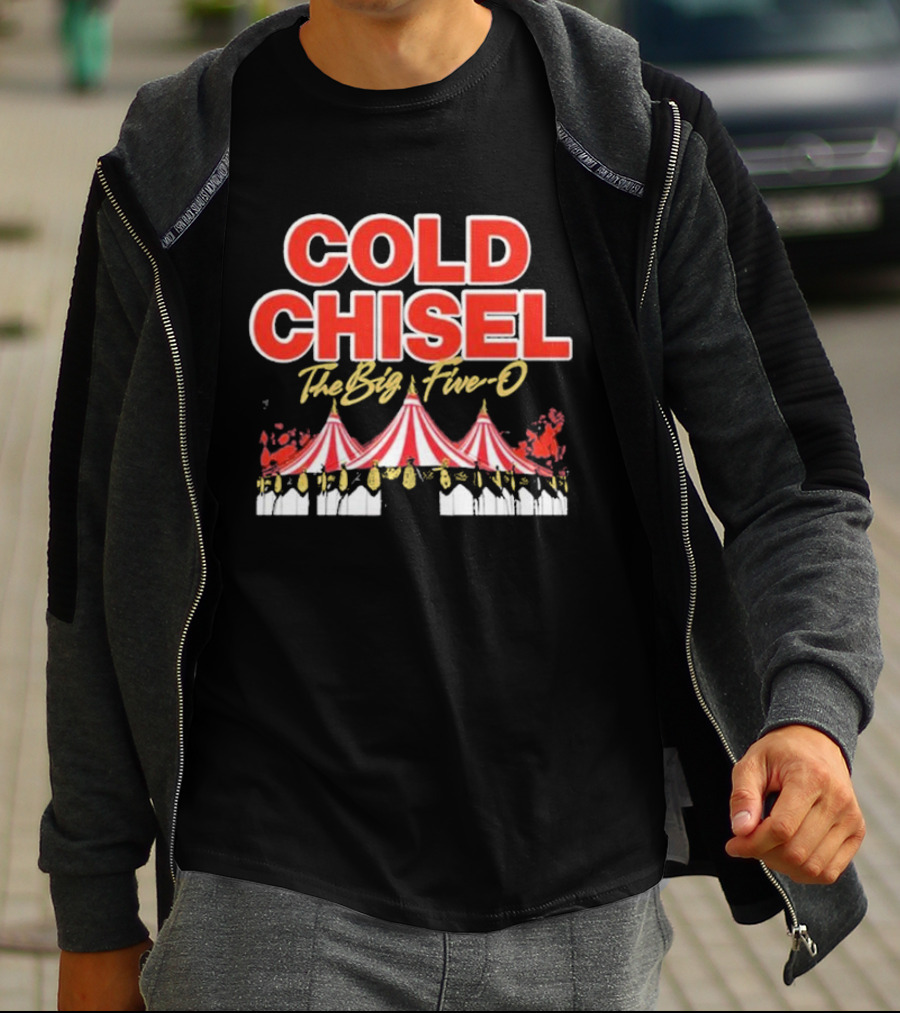 COLD CHISEL The Big Five-O Event 2nd And 3rd November Brisbane Circus Tent T-Shirt