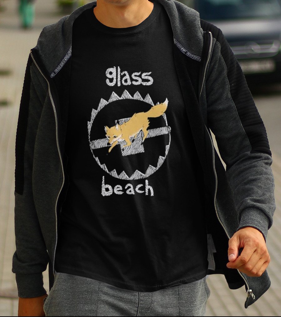 Glass Beach Fox Circular Saw Blade T-Shirt