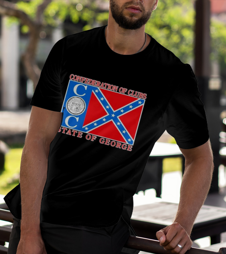 The Good Liars Confederation Of Clubs COC State Of Georgia Flag T-Shirt